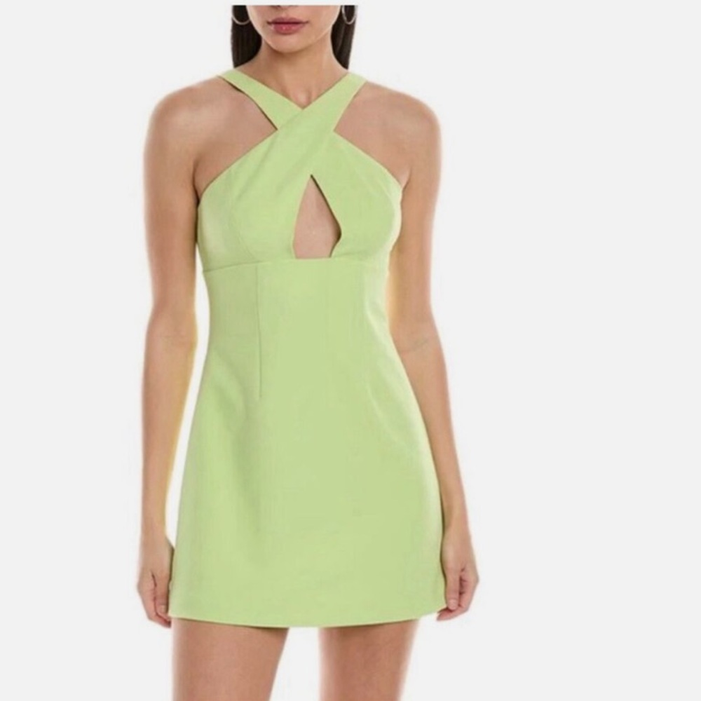 French connection mini green dress